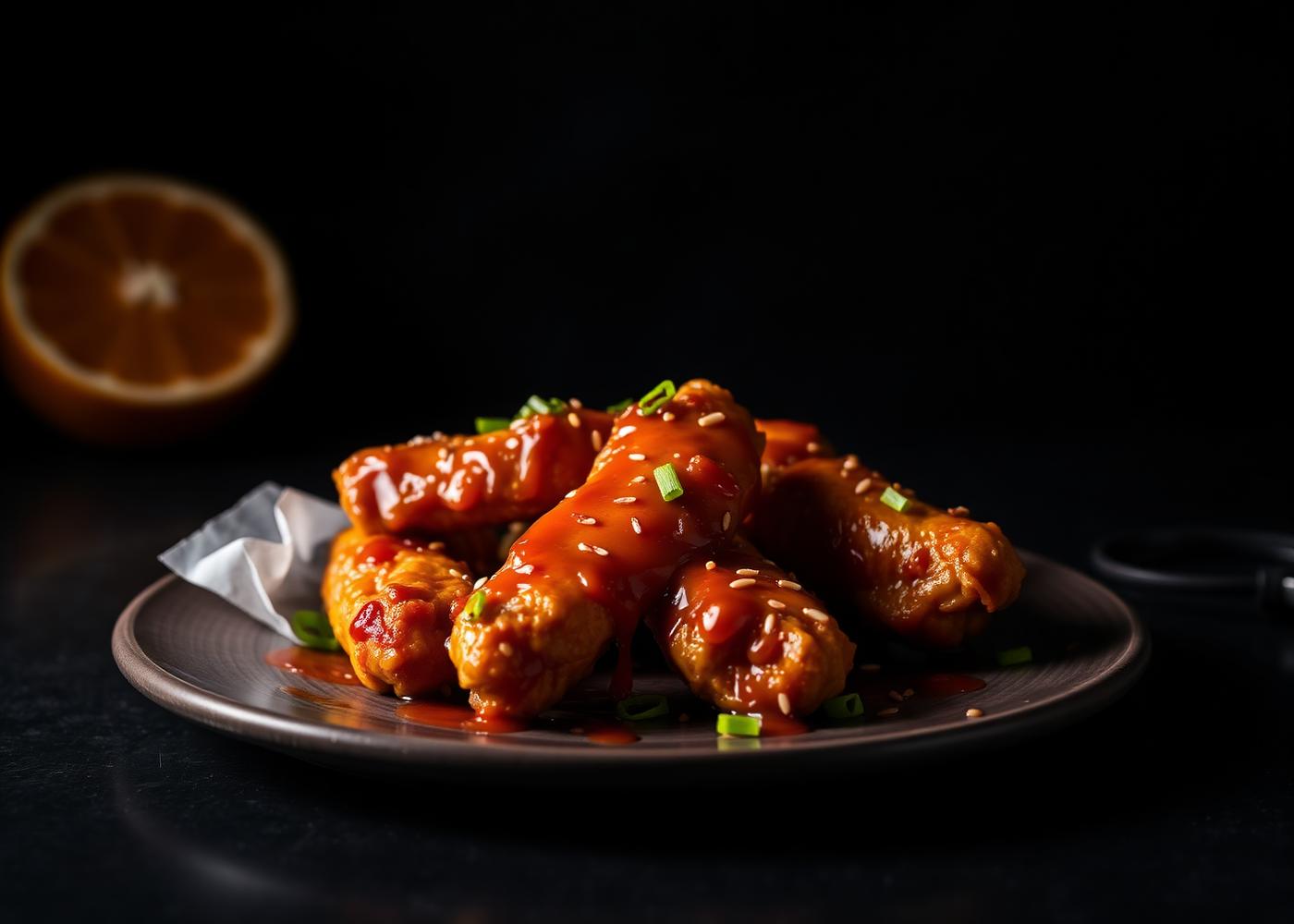 Sticky Orange Chicken Tenders